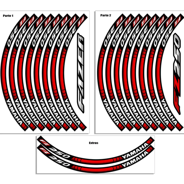 Adesivo Vinil Para Roda Yamaha Fazer 250/FZ25 - Image 3